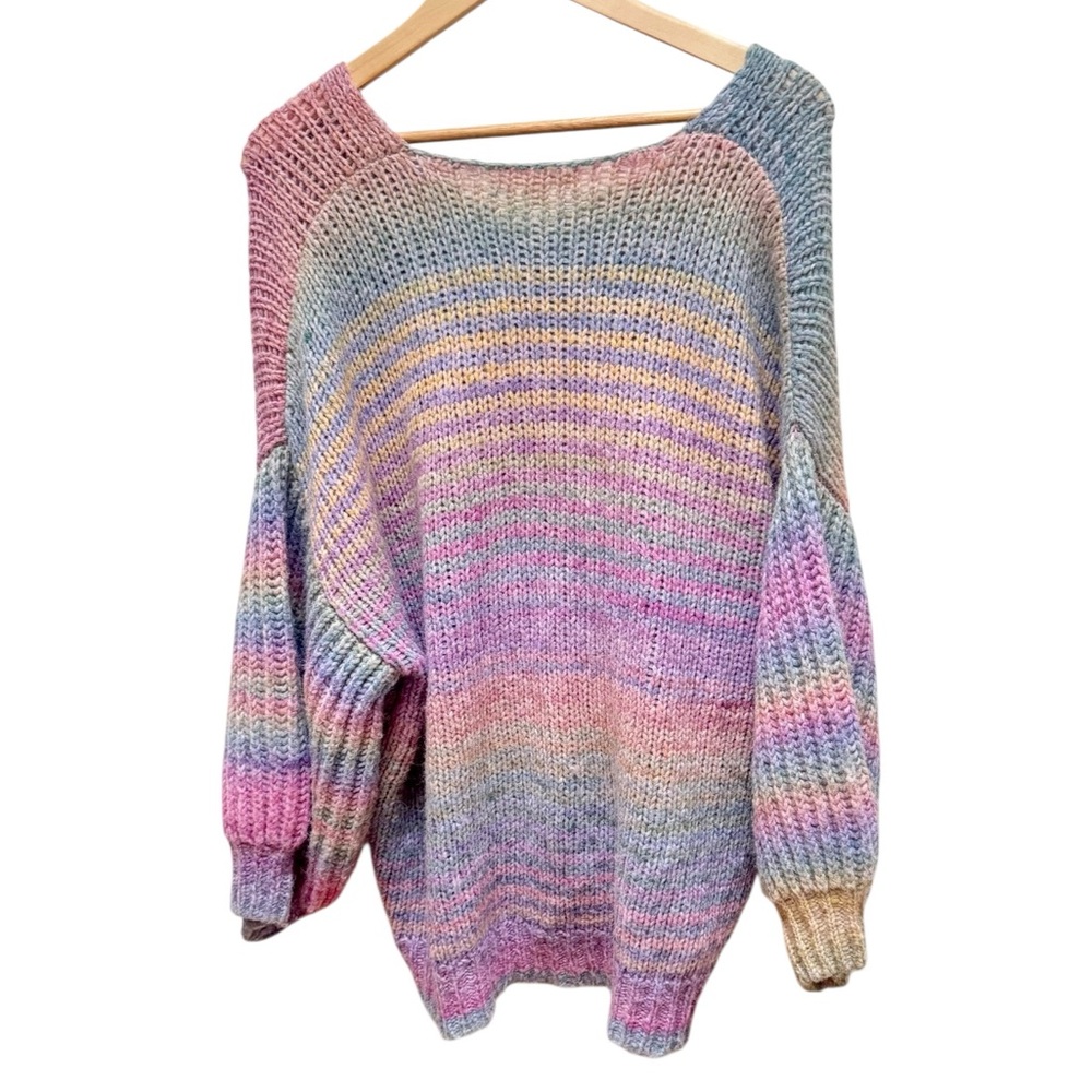 LoveShackFancy Alpaca & Mohair Rio Rainbow Pullover Sweater - Picture 8 of 13